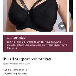 Change Black Full Support Shaper Bra
